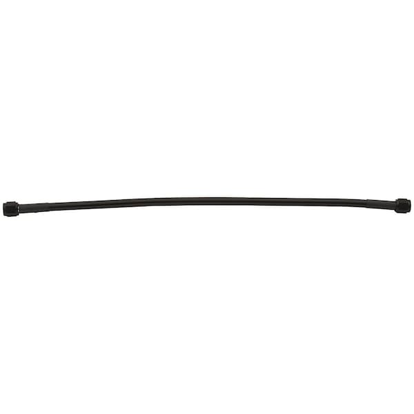 Allstar Performance 30 in. No. 3 Two -3 Straight Ends Coated Braided Line Hose; Black ALL48366 - main